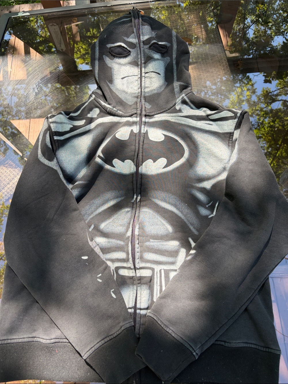 Batman Black Hooded Costume Jacket Size M